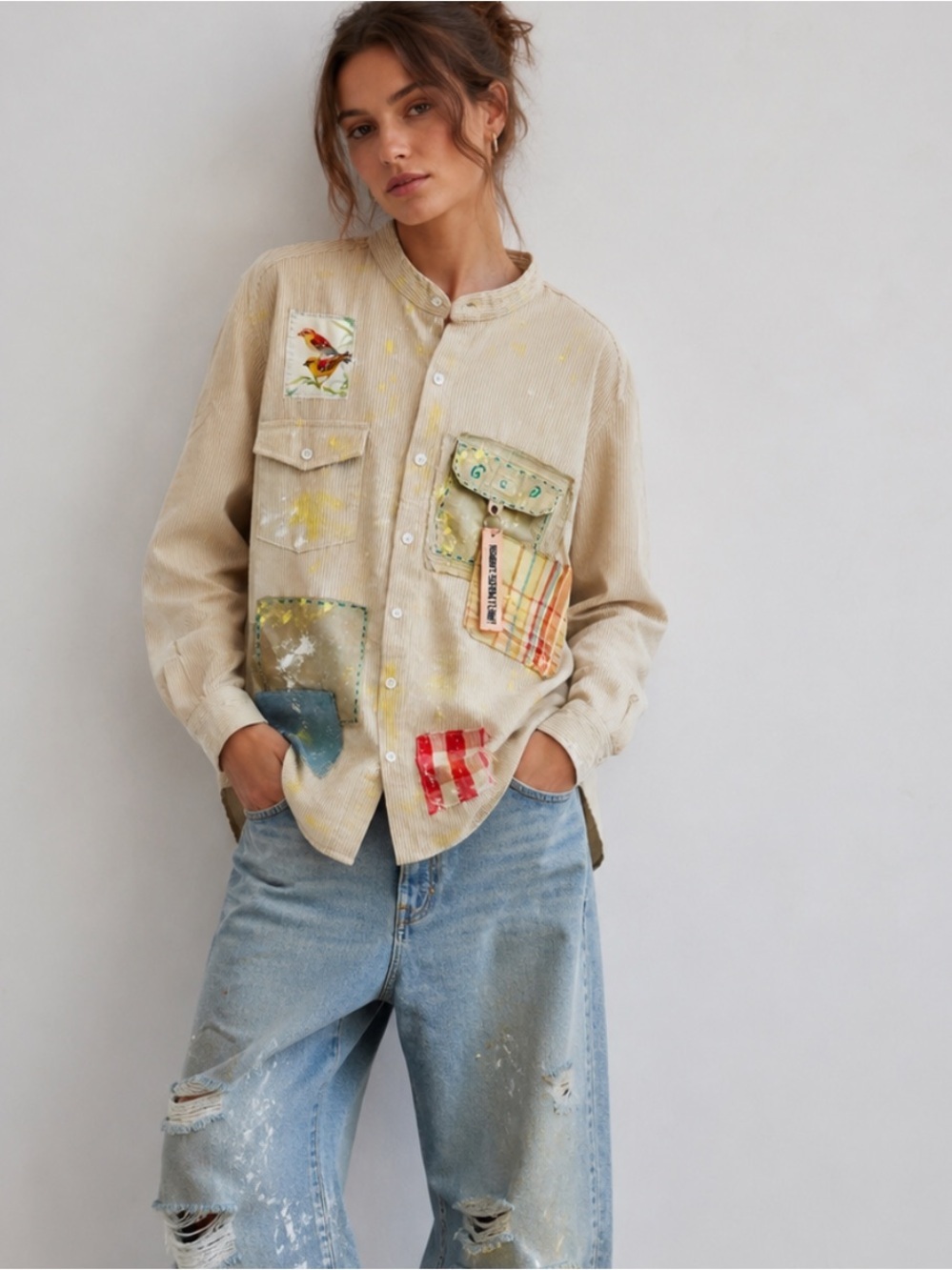 CRAM Corduroy Button-Down Top or Light Jacket